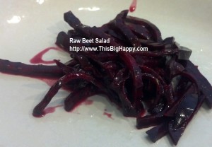 raw beet salad